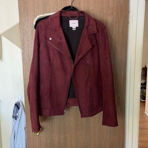 Old Nave Medium Tall Faux Suede Jacket